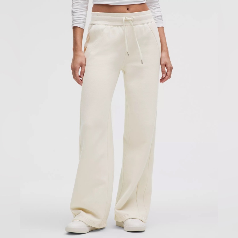 lululemon athletica Wide Leg Drawstring Pants in Ivory